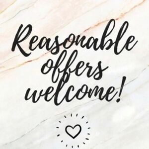 Reasonable Offers Welcome Sign‎